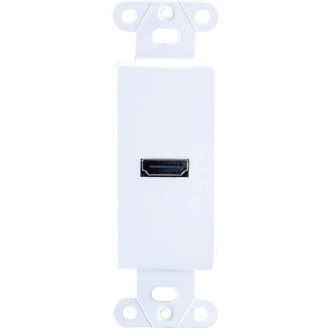 C2G HDMI Pass Through Decorative Wall Plate - White
