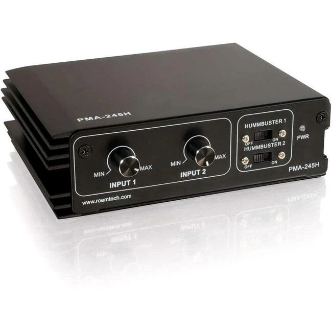 C2G Plenum-Rated 45 Watt Stereo Mixer/Amplifier - 20 Hz to 20 kHz