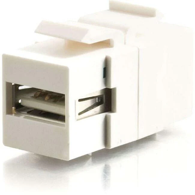 C2G Snap-In USB A to USB B Keystone Panel Mount Coupler Insert Module - F/F