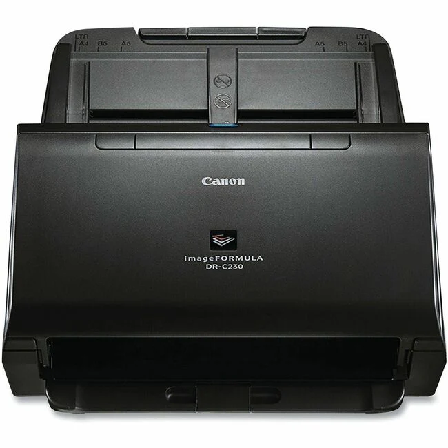Canon imageFORMULA DR-C230 Sheetfed Scanner - 600 dpi Optical - 30 ppm (Mono) - 30 ppm (Color) - Duplex Scanning - USB