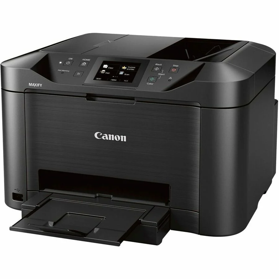 Canon MAXIFY MB5120 Wired & Wireless Inkjet Multifunction Printer - Color - Copier/Fax/Printer/Scanner - 600 x 1200 dpi Print - Automatic Duplex Print - Up to 30000 Pages Monthly - Color Flatbed Scanner - 1200 dpi Optical Scan - Color Fax - Fast Ethernet
