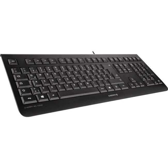 CHERRY JK-0800 Economical Corded Keyboard - Cable Connectivity - USB Interface - 104 Key - Calculator, Email, Browser, Sleep Hot Key(s) - QWERTY Keys Layout - Black"