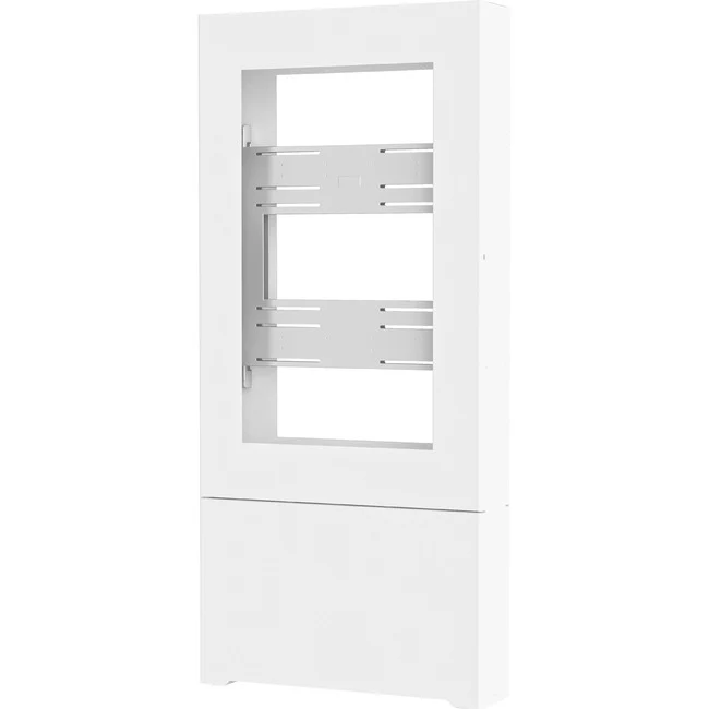 Chief Impact Floor Standing Back-to-Back Kiosk - Portrait 43" White