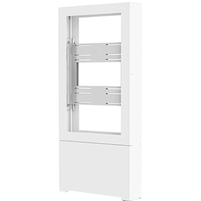 Chief Impact Floor Standing Back-to-Back Kiosk - Portrait 46" White