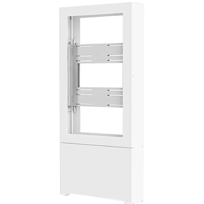 Chief Impact Floor Standing Back-to-Back Kiosk - Portrait 47" White