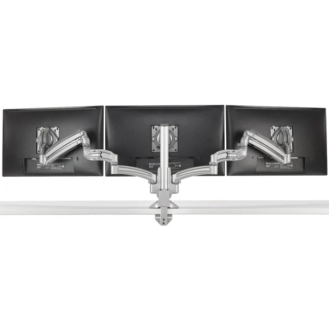 Chief KX Low-Profile Triple Monitor Arms, Column Desk Mount, Silver