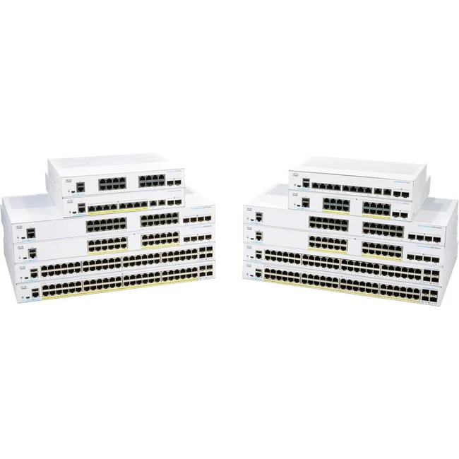 Cisco 350 CBS350-48FP-4X Ethernet Switch - 48 Ports - Manageable - Gigabit Ethernet, 10 Gigabit Ethernet - 1000Base-T, 10GBase-X - Refurbished - 3 Layer Supported - Modular - 76.22 W Power Consumption - 740 W PoE Budget - Optical Fiber, Twisted Pair - PoE