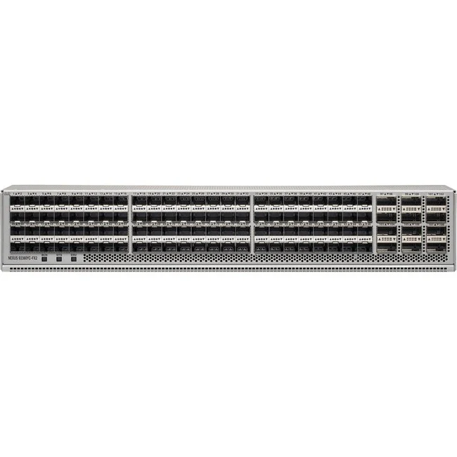 Cisco 93360YC-FX2 Layer 3 Switch - Manageable - 100 Gigabit Ethernet, 25 Gigabit Ethernet - 100GBase-X, 25GBase-X - Refurbished - 3 Layer Supported - Modular - 708 W Power Consumption - Optical Fiber - 2U High - Rack-mountable - 1 Year Limited Warranty