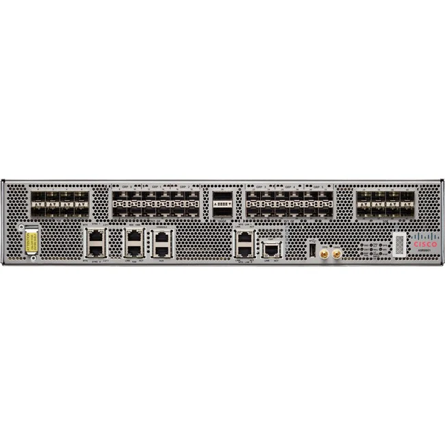Cisco ASR 9901 120G Router - 42 Ports - Management Port - 42 - 100 Gigabit Ethernet - 2U - Rack-mountable - 1 Year