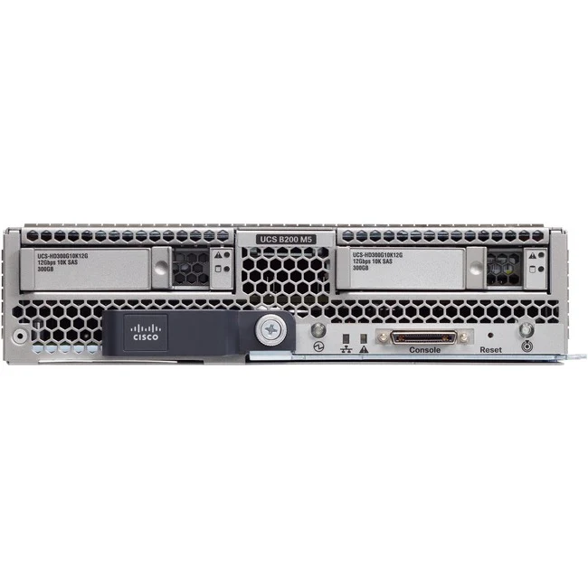 Cisco B200 M5 Blade Server - 2 x Intel Xeon Gold 5218R 2.10 GHz - 384 GB RAM - Serial ATA, 12Gb/s SAS Controller - Intel C621 Chip - 2 Processor Support - 3 TB RAM Support - Matrox G200e Up to 16 MB Graphic Card - 10 Gigabit Ethernet, 40 Gigabit Ethernet