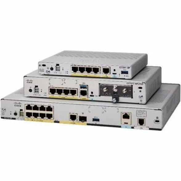 Cisco C1121X-8PLTEPWA Wi-Fi 5 IEEE 802.11ac Cellular, Ethernet Wireless Integrated Services Router - LTE 1500, LTE 1800, LTE 2100, LTE 1700, LTE 700, LTE 2500, LTE 900, LTE 2600, LTE 850, LTE 2300, LTE 800 - HSPA+, DC-HSPA+, UMTS, LTE Advanced - 2 x Anten