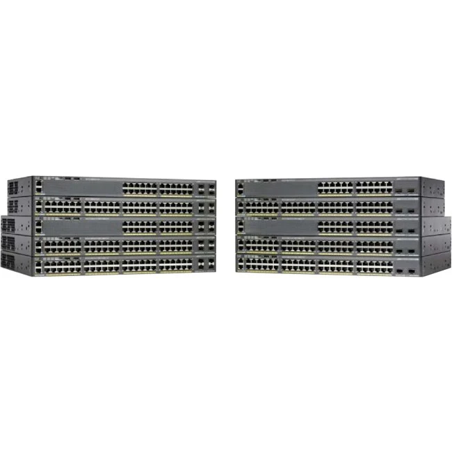 Cisco Catalyst 2960X-48FPS-L Ethernet Switch - 48 Ports - Manageable - 10/100/1000Base-T, 1000Base-X - Refurbished - 2 Layer Supported - 4 SFP Slots - Rack-mountable, Desktop - Lifetime Limited Warranty
