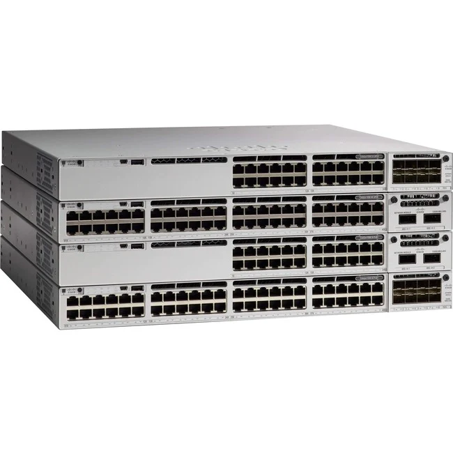 Cisco Catalyst 9300L-48P-4X-A Switch - 48 Ports - Manageable - Refurbished - 3 Layer Supported - Modular - 4 SFP Slots - 715 W Power Consumption - Optical Fiber - Rack-mountable - Lifetime Limited Warranty