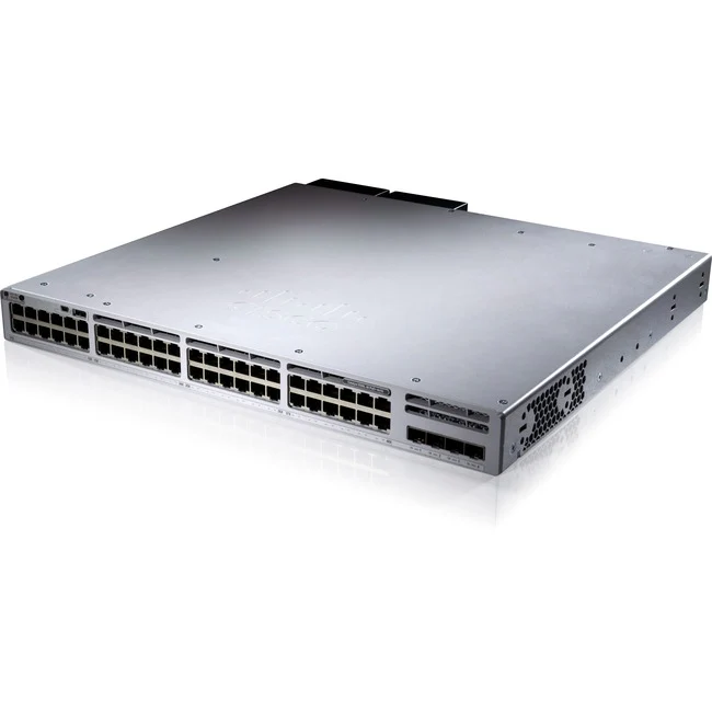 Cisco Catalyst 9300L-48P-4X-E Switch - 48 Ports - Manageable - Gigabit Ethernet - 10GBase-X, 1000Base-T - 3 Layer Supported - Modular - 4 SFP Slots - 715 W Power Consumption - Optical Fiber, Twisted Pair - Rack-mountable - Lifetime Limited Warranty