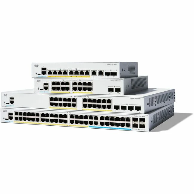 Cisco Catalyst C1300-8FP-2G Ethernet Switch - 10 Ports - Manageable - Gigabit Ethernet - 10/100/1000Base-T, 1000Base-X - 3 Layer Supported - Modular - 2 SFP Slots - 146.36 W Power Consumption - 120 W PoE Budget - Optical Fiber, Twisted Pair - PoE Ports -