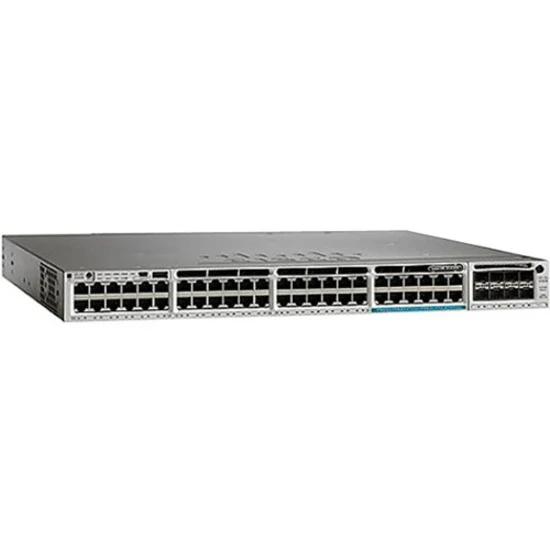 Cisco Catalyst C3850-12X48U Ethernet Switch - 48 Ports - Manageable - Gigabit Ethernet - 10/100/1000Base-T - Refurbished - 3 Layer Supported - Twisted Pair - 1U High - Rack-mountable - Lifetime Limited Warranty