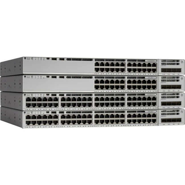 Cisco Catalyst C9200-48P Layer 3 Switch - 48 Ports - Manageable - Gigabit Ethernet - 10/100/1000Base-T - 3 Layer Supported - Twisted Pair - Rack-mountable