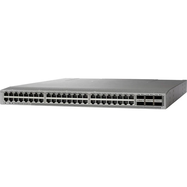 Cisco Nexus 93108TC-EX Switch - 48 Ports - Manageable - 100 Gigabit Ethernet, 10 Gigabit Ethernet - 10GBase-T, 100GBase-X - Refurbished - 3 Layer Supported - Modular - Optical Fiber, Twisted Pair - 1U High - Rack-mountable