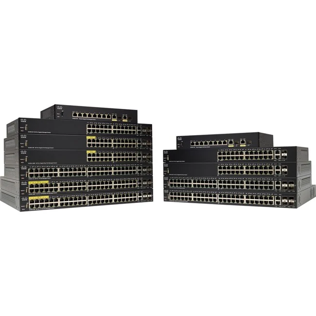 Cisco SF352-08P 8-Port 10 100 POE Managed Switch - 8 Ports - Manageable - 10/100Base-T - 3 Layer Supported - Twisted Pair - Desktop, Rack-mountable - Lifetime Limited Warranty