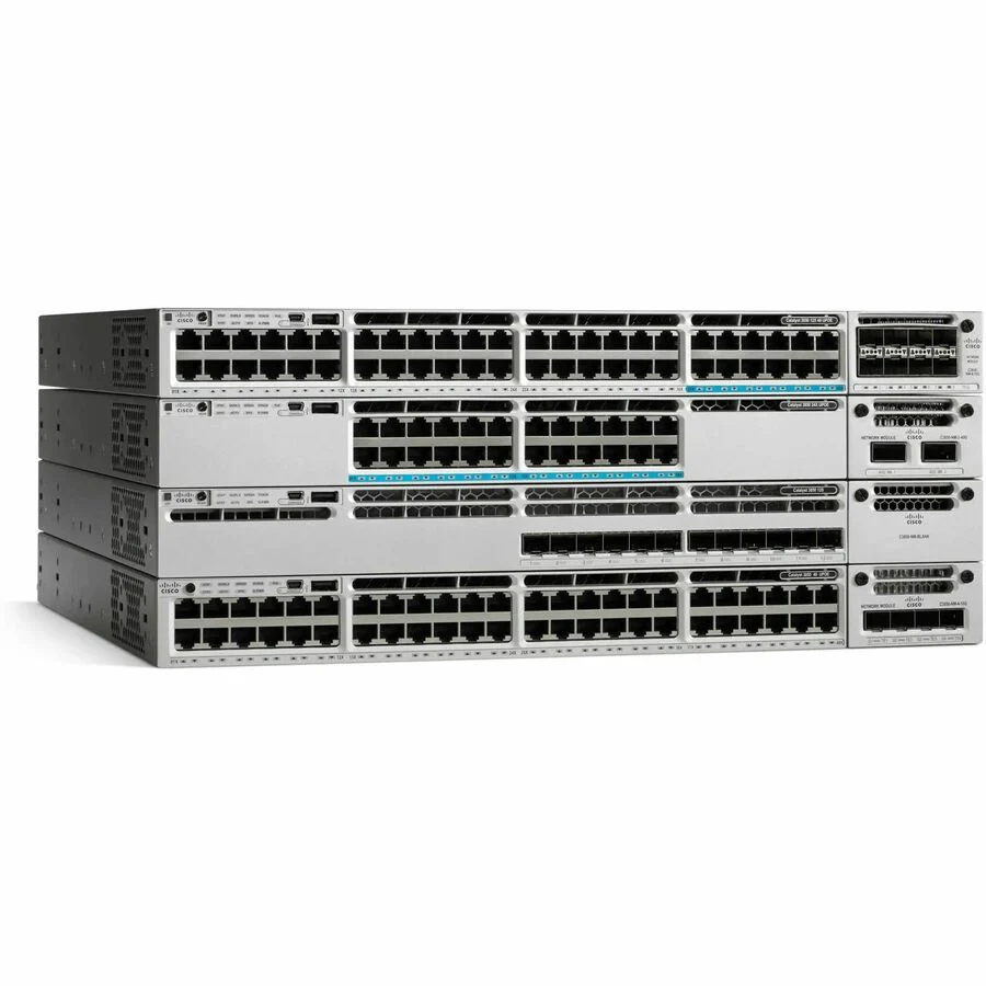 Cisco Stackable 24 10/100/1000 Ethernet UPOE Ports, with 1100WAC Power Supply - 24 Ports - 10/100/1000Base-T - Refurbished - 3 Layer Supported - Twisted Pair - 1U High - Rack-mountable - Lifetime Limited Warranty