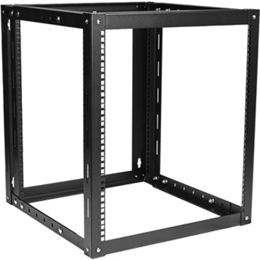 Claytek 12U 800mm Adjustable Wallmount Server Cabinet with 1U 24-port Cat6 Patch Panel