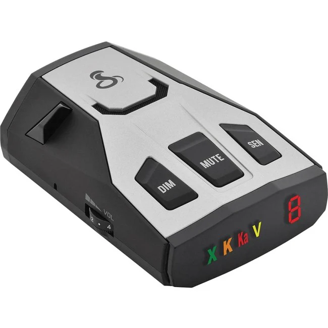 Cobra RAD 350 Radar and Laser Detector - X-band, K-band, Ka Band, Laser - VG-2 Alert, VG-2 Undetectable - Dim, City, Highway - 360° Detection