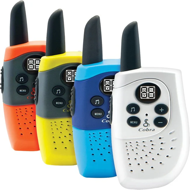 Cobra SH130-4 8-Mile 2-Way Radio/Walkie Talkies, 4-Pack - 22 Radio Channels - Upto 42768 ft - Auto Squelch, NOAA Weather Radio - 4 Pack