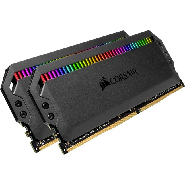 Corsair Dominator Platinum RGB 32GB (2 x 16GB) DDR4 SDRAM Memory Kit - For Desktop PC - 32 GB (2 x 16GB) - DDR4-3200/PC4-25600 DDR4 SDRAM - 3200 MHz - CL16 - 1.35 V - 288-pin - DIMM
