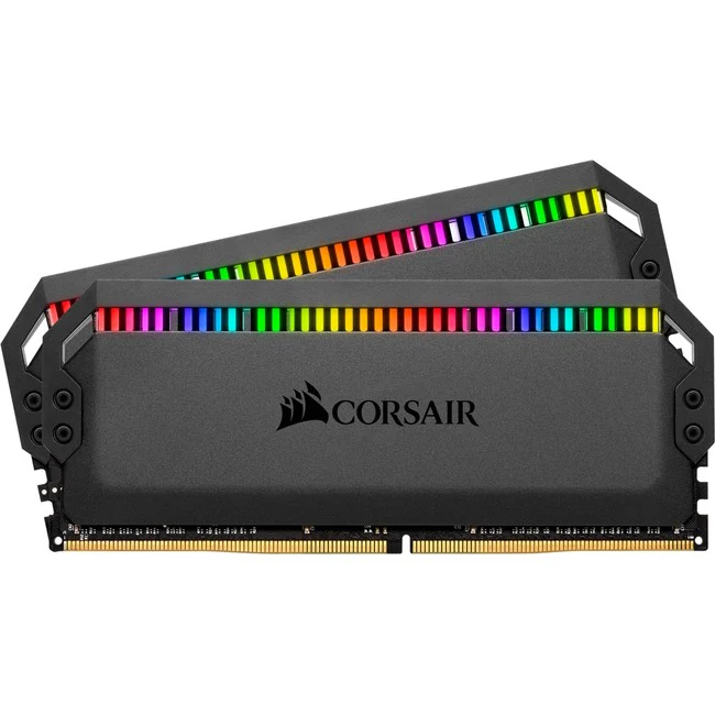 Corsair Dominator Platinum RGB 32GB (2 x 16GB) DDR4 SDRAM Memory Kit - For Motherboard, PC/Server - 32 GB (2 x 16GB) - DDR4-3466/PC4-27700 DDR4 SDRAM - 3466 MHz - CL16 - 1.35 V - 288-pin - DIMM - Lifetime Warranty