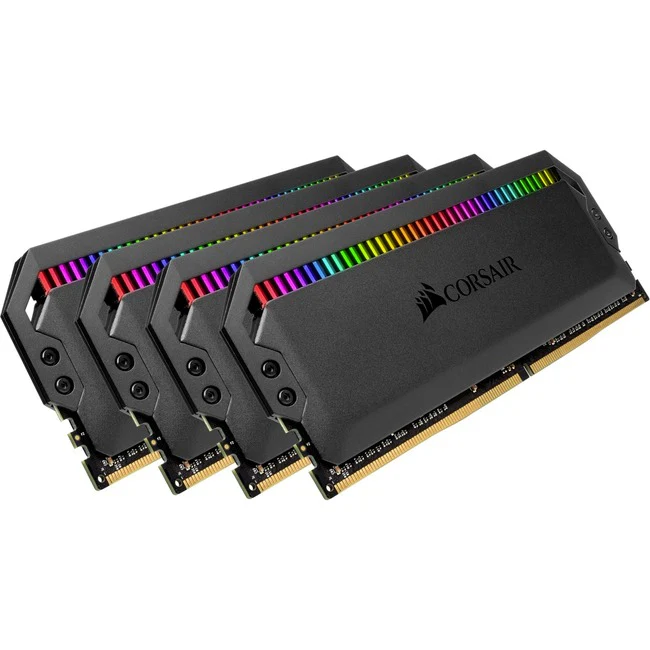 Corsair Dominator Platinum RGB 32GB DDR4 SDRAM Memory Module Kit - For Motherboard - 32 GB (4 x 8GB) - DDR4-3200/PC4-25600 DDR4 SDRAM - 3200 MHz - CL15 - 1.35 V - 288-pin - DIMM