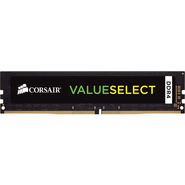 Corsair ValueSelect 8GB DDR4 SDRAM Memory Module - 8 GB (1 x 8GB) - DDR4-2400/PC4-19200 DDR4 SDRAM - 2400 MHz - CL16 - 1.20 V - 288-pin - DIMM