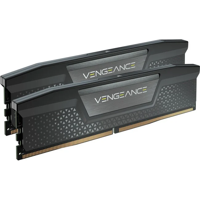 Corsair Vengeance 64GB (2 x 32GB) DDR5 DRAM 5200MHz C40 Memory Kit - Black - For Desktop PC, Motherboard - 64 GB (2 x 32GB) - DDR5 5200/PC5-41600 DDR5 SDRAM - 5200 MHz - CL40 - 1.25 V - 288-pin - DIMM - Lifetime Warranty
