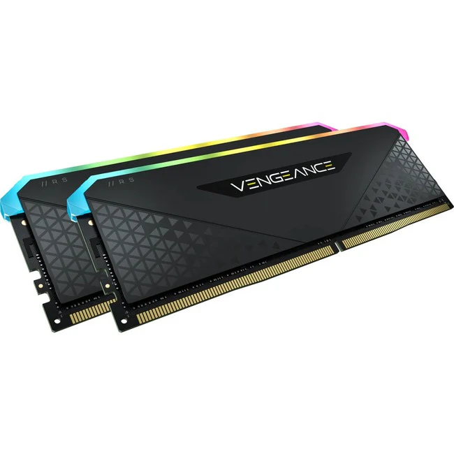Corsair Vengeance RGB RS 32GB (2 x 16GB) DDR4 DRAM 3200MHz C16 Memory Kit - For Motherboard, Desktop PC - 32 GB (2 x 16GB) - DDR4-3200/PC4-25600 DDR4 SDRAM - 3200 MHz - CL16 - 1.35 V - Non-ECC - Unbuffered - 288-pin - DIMM - Lifetime Warranty