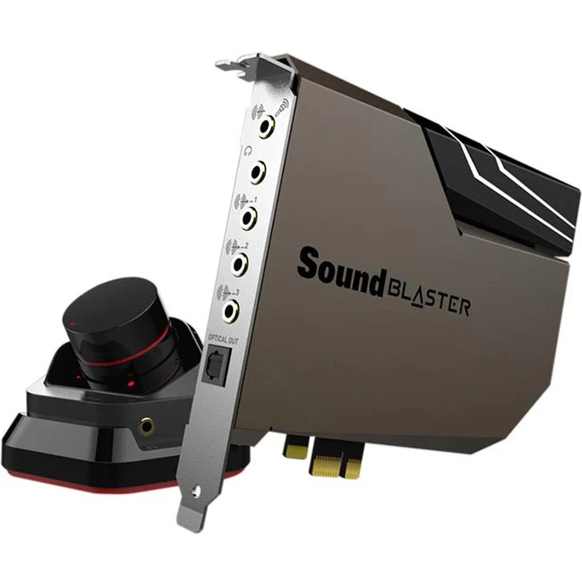 Creative Sound Blaster AE-7 Sound Card - 5.1 Sound Channels - Internal - PCI Express - 127 dB - 4 Byte 384 kHz Maximum Playback Sampling Rate - 4 Byte 96 kHz Maximum Recording Sampling Rate - 1 x Number of Microphone Ports - 1 x Number of Headphone Ports