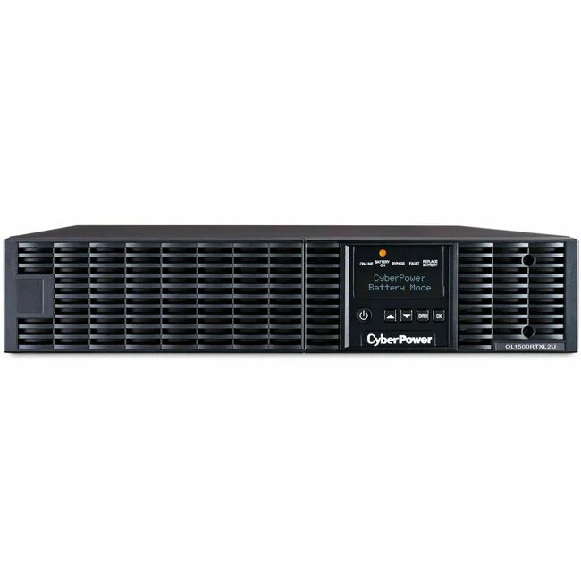 CyberPower OL1500RTXL2U Smart App Online UPS Systems - 1500VA/1350W, 100 - 125 VAC, NEMA 5-15P, 2U, Rack / Tower, Sine Wave, 8 Outlets, LCD, PowerPanel® Business, $400000 CEG, 3YR Warranty