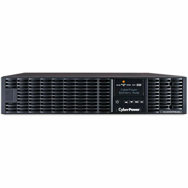 CyberPower OL3000RTXL2U Smart App Online UPS Systems - 3000VA/2700W, 100 - 125 VAC, NEMA L5-30P, 2U, Rack / Tower, Sine Wave, 7 Outlets, LCD, PowerPanel® Business, $400000 CEG, 3YR Warranty