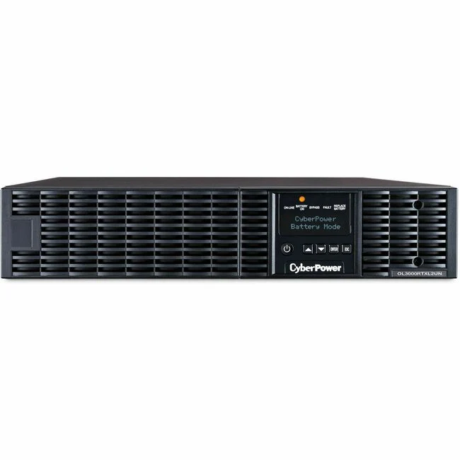 CyberPower OL3000RTXL2UN Smart App Online UPS Systems - 3000VA/2700W, 100 - 125 VAC, NEMA L5-30P, 2U, Rack / Tower, Sine Wave, 7 Outlets, LCD, PowerPanel® Business, $400000 CEG, 3YR Warranty