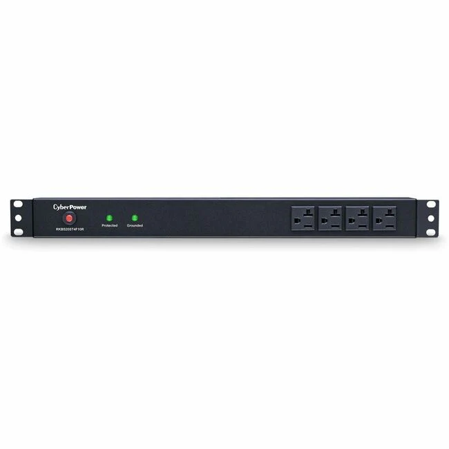 CyberPower Rackbar Surge Suppressor RM 1U RKBS20ST4F10R 20A 14-Outlet - Receptacles: 14 x NEMA 5-20R - 1800J