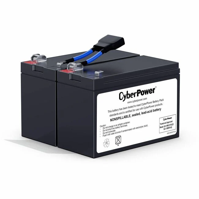 CyberPower RB1270X2D Replacement Battery Cartridge - 2 X 12 V / 7 Ah Sealed Lead-Acid Battery, 18MO Warranty