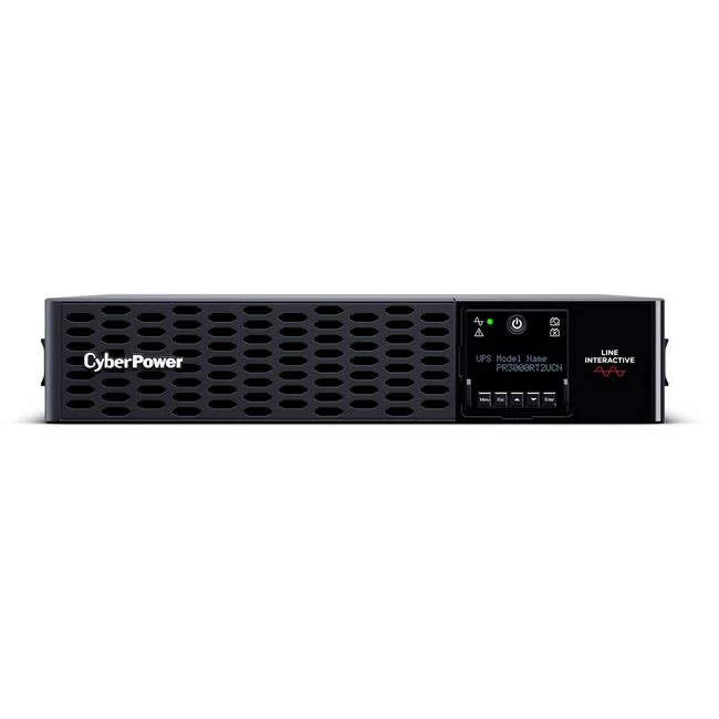 CyberPower Smart App Sinewave PR3000RT2UCN 3000VA Tower/Rack Convertible UPS - 2U Tower/Rack Convertible - AVR - 3 Hour Recharge - 1.50 Minute Stand-by - 120 V AC Input - 100 V AC, 110 V AC, 120 V AC Output - Sine Wave - Serial Port - USB - LCD Display -