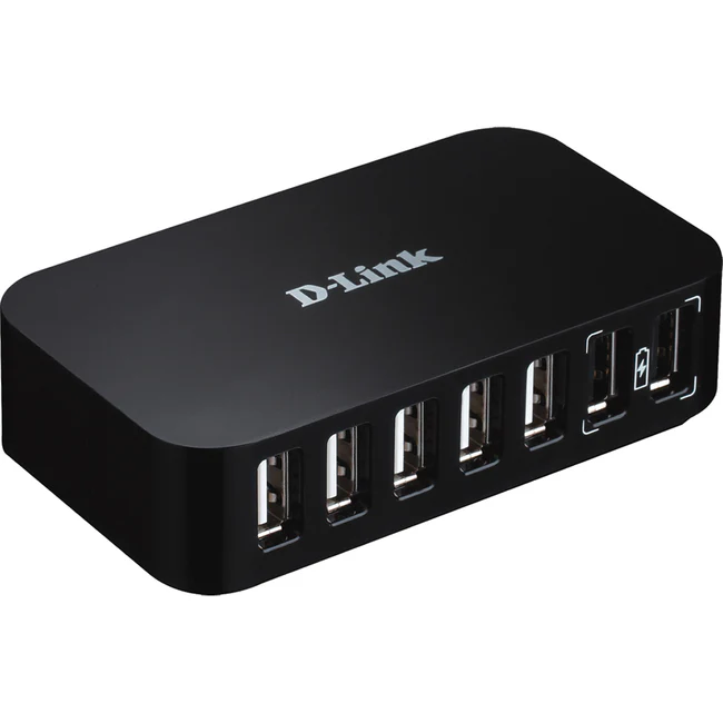 D-Link DUB-H7 7-Port USB 2.0 Hub - USB - External - 7 USB Port(s) - 7 USB 2.0 Port(s)