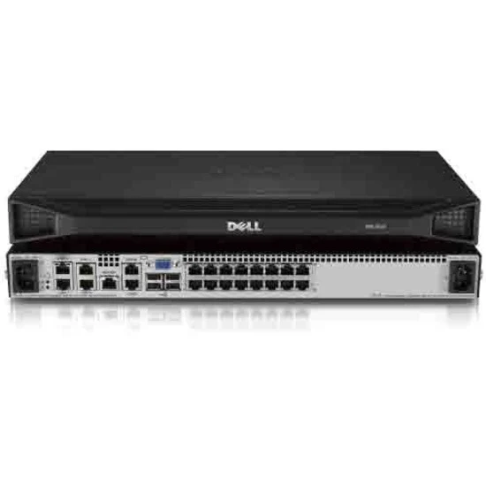 Dell Digital KVM Switch DMPU2016 - TAA Compliant - 16 Computer(s) - 1 Local User(s) - 2 Remote User(s) - 1600 x 1200Network (RJ-45)USBVGA - Rack-mountable