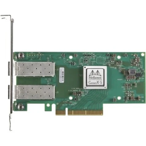 Dell Mellanox 25Gigabit Ethernet Card - 3.05 GB/s Data Transfer Rate - 2 Port(s) - Optical Fiber - OCP Bracket Height - 25GBase-X - SFP28 - Plug-in Card