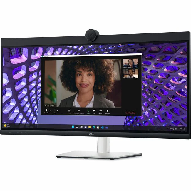Dell P3424WEB 34" Class Webcam UW-QHD Curved Screen LED Monitor - 21:9 - 34.1" Viewable - In-plane Switching (IPS) Technology - LED Backlight - 3440 x 1440 - 1.07 Billion Colors - 300 Nit - 5 ms GTG (Fast) - HDMI - DisplayPort - USB Hub, KVM Switch