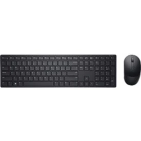 Dell Pro Wireless Keyboard And Mouse KM5221W - USB Wireless RF - French - Black - USB Wireless RF Mouse - Optical - 4000 dpi - 3 Button - Scroll Wheel - Black - Symmetrical - AA, AAA - Compatible with Desktop Computer for Windows, Mac OS, Linux, Chrome OS