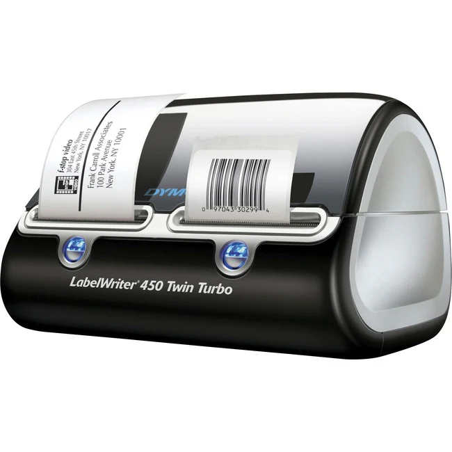 Dymo LabelWriter Direct Thermal Printer - Monochrome - Label Print - USB - Platinum - 2.20" Print Width - 1 Second Mono - 300 dpi - 2.20" Label Width