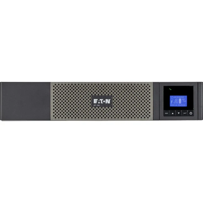 Eaton 5P UPS 750VA 600W 120V Line-Interactive UPS, 5-15P, 10x 5-15R Outlets, 16-Inch Depth, True Sine Wave, Cybersecure Network Card Option, 2U - 2U Rack-mountable, Wall Mountable - 120 V AC Input - 120 V AC Output - 10 x NEMA 5-15R