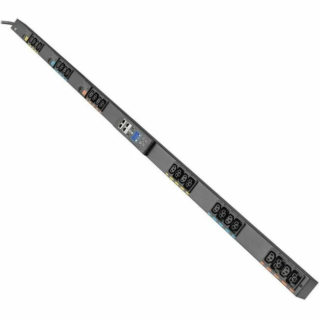 Eaton G4 3-Phase Managed Rack PDU, 120/208V, 24 Outlets, 16A, 5.8kW, L21-20 Input, 10 ft. Cord, 0U Vertical - Managed - NEMA L21-20P - 12 x IEC 60320 C39, 12 x IEC 60309 C13 - 120 V AC, 230 V AC - Network (RJ-45) - 10 ft Cord Length - 0U - Vertical - Rack