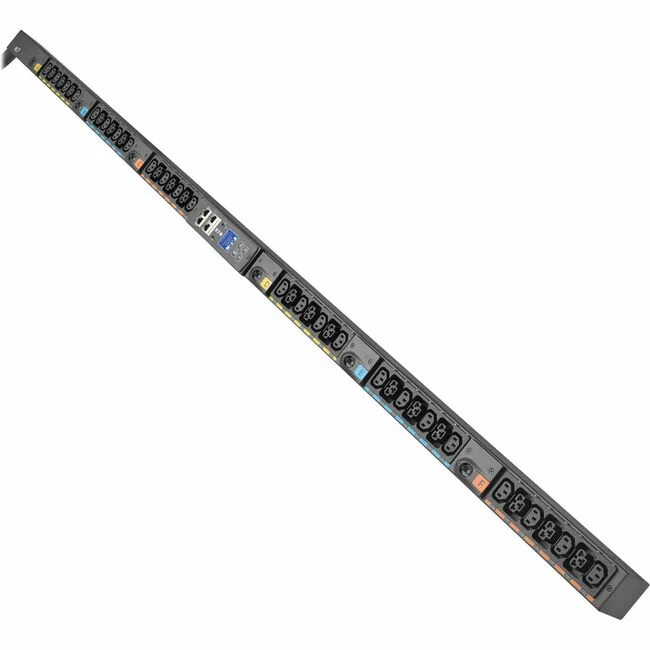 Eaton G4 3-Phase Metered Input Rack PDU, 208V, 42 Outlets, 40A, 14.4kW, CS8365 Input, 10 ft. Cord, 0U Vertical - Metered - CS8365 - 24 x IEC 60320 C13, 18 x IEC 60320 C39 - 230 V AC - Circuit Breaker - Network (RJ-45) - 10 ft Cord Length - 0U - Vertical/T