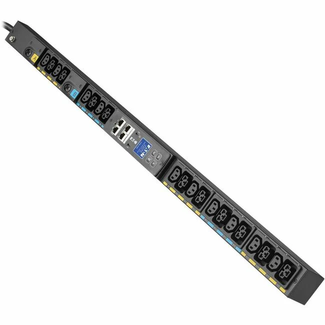 Eaton G4 Single-Phase Managed Rack PDU, 208V, 20 Outlets, 24A, 5.8kW, L6-30 Input, 10 ft. Cord, 0U Vertical - Managed - NEMA L6-30P - 10 x IEC 60320 C13, 10 x IEC 60320 C39 - 230 V AC - Network (RJ-45) - 10 ft Cord Length - 0U - Rack-mountable - Vertical